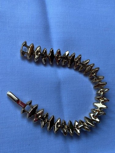 Vintage Krone Trifari Faux Perlen Armband, 60er Jahre goldfarben Armband 7" - Bild 5 von 9