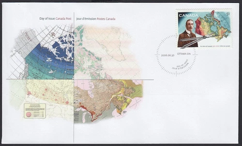 MAP / ATLAS OF CANADA CENTENARY = Official FDC Canada 2006 #2160