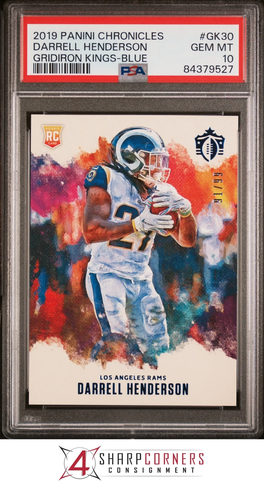 Darrell Henderson Panini Chronicles Gridiron Kings #GK30 Blue