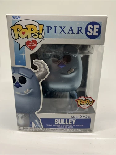 Funko Pop! Vinyl: Pixar -Sulley #SE (Metallic) make-a-wish Exclusive W/Protector