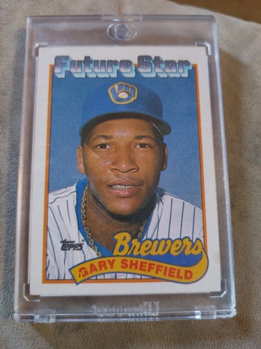 1989 FUTURE STAR ERROR Gary Sheffield Topps ROOKIE CARD 343 First 