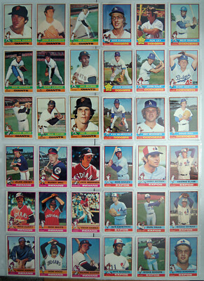 1976 Topps Baseball Vintage 266 Card Set in acid free pages