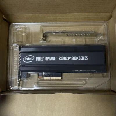 Intel 750GB SSD P4800X Optane DC PBW HHHL PCIe 3.0 x4 NVMe SSDPED1K750GA01 - image 1 of 3