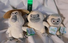 3 Cute Small White Ongi Plush Monkeys Raya Last Dragon Plush 2021 Just Play
