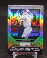 JUSTIN TURNER 2021 PRIZM CHAMPIONSHIP STAGE SILVER PRIZM DODGERS