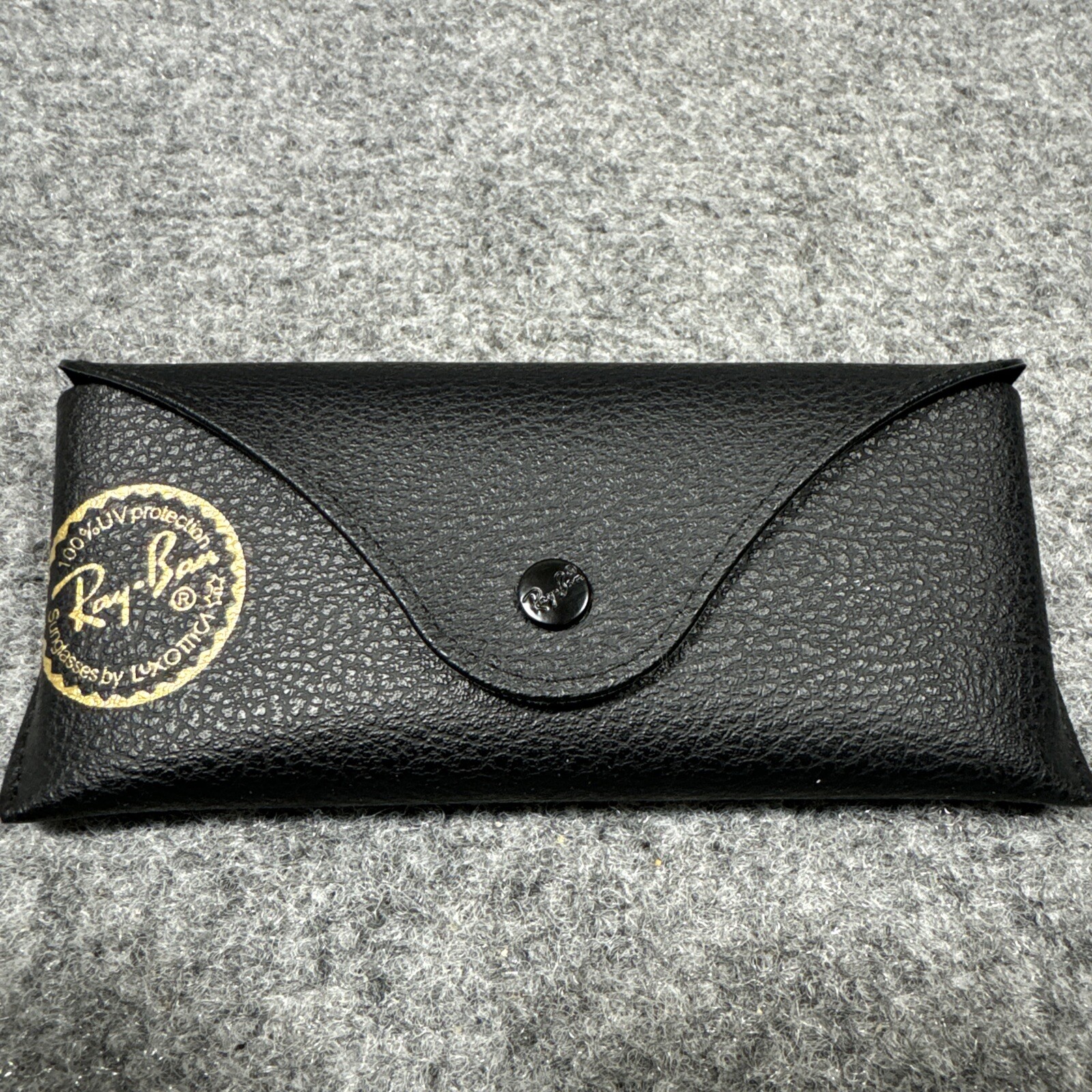 Authentic Ray-Ban Black Leather Sunglasses Case for Ultimate Protection