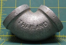 1" Pipe Size Galvanized Malleable Iron Elbow, 90 Degree, FNPT Female Type