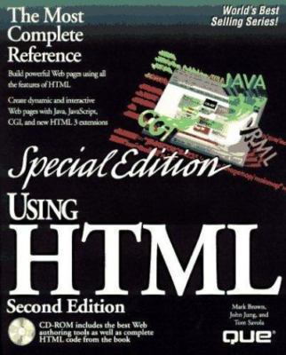 Using Html: Special Edition (Special Edition Using) Brown, Mark, Jung, John, Br