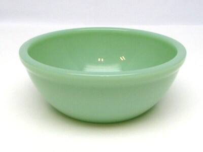 食器 Fire King 15oz Bowl Jadeite RW Vintage Fire King Oven Ware Jade-ite Restaurant 15 Ounce Beaded