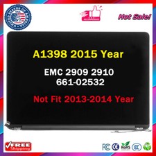 For APPLE MACBOOK PRO A1398 Mid 2015 15.4" LCD SCREEN DISPLAY 661-02532 EMC 2909