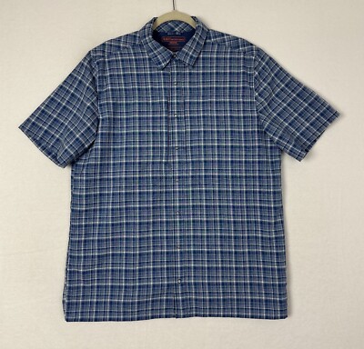 5.11 Tactical Mens Covert Performance Shirt Blue Plaid Short