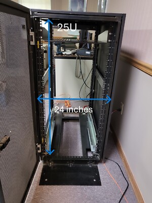 IBM 25U Fully Enclosed Rolling Server Rack | eBay