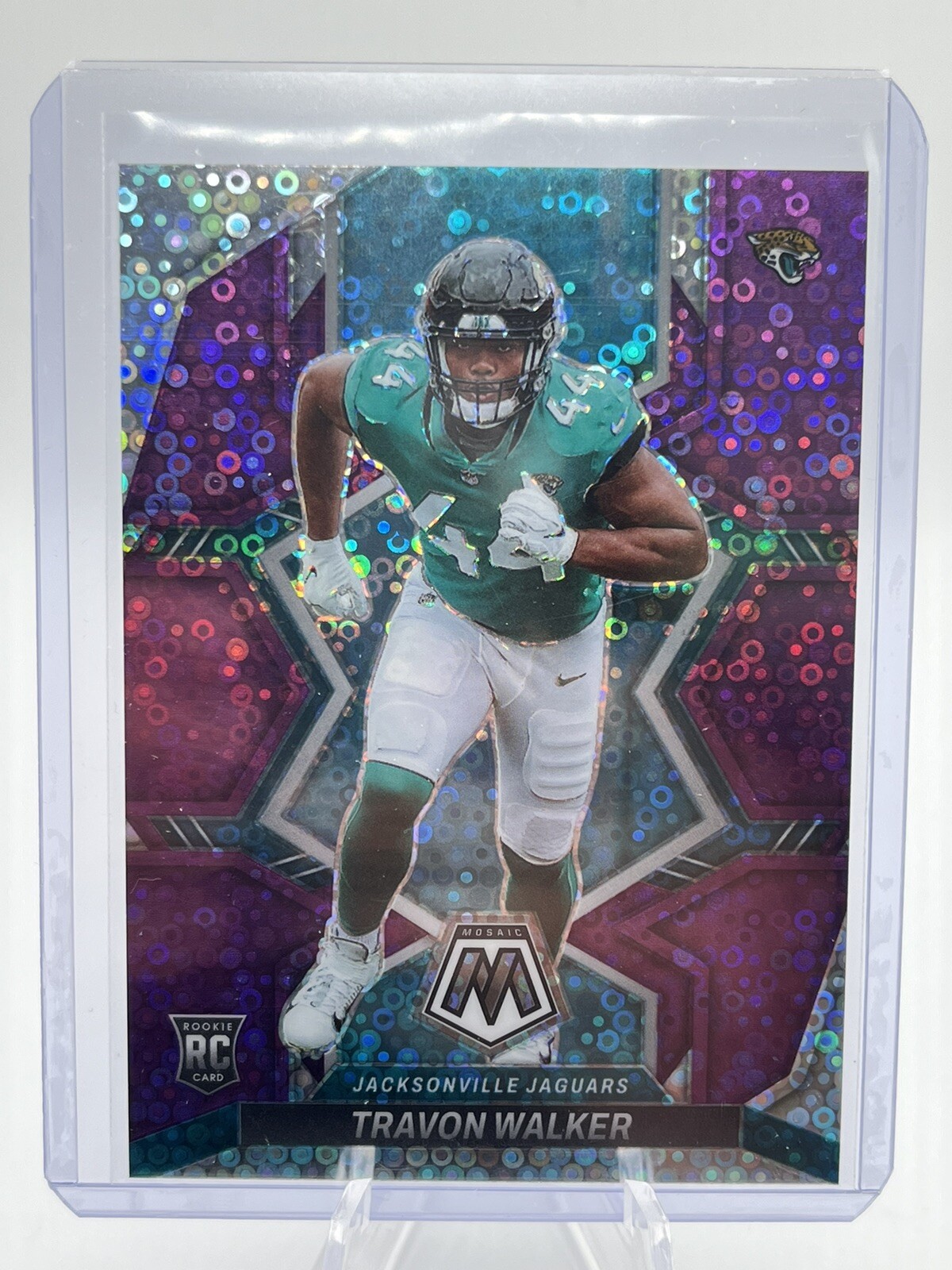 2022 Mosaic Travon Walker No Huddle Purple Prizm Rookie RC 33/50 #333 Jaguars