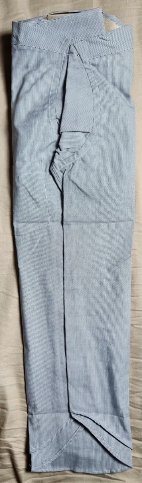 Arrow Fairfield Pinpoint Oxford Men Dress Shirt Black Stripe Size 15.5 32-33 USA - Image 4 of 4