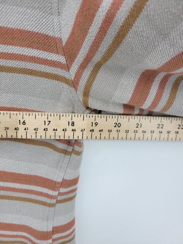 Patagonia Top Womens 8 Gray Stripe Flannel Long Sleeve Button Up Outdoor Casual - Picture 6 of 8