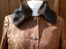 East Women's Jacket Size Uk12/gold/new/veste Longue Femme/giacca Lunga Da Donna