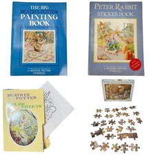 Beatrix Potter Child Puzzle Home School Education Paint Colour Sticker Book Read