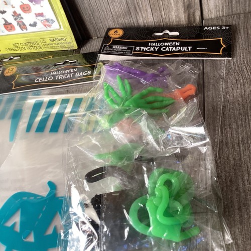 Pumpkin Halloween Party Supplies + Goodies Gift/ Loot/ Cello/ Treat Bags - Picture 3 of 11