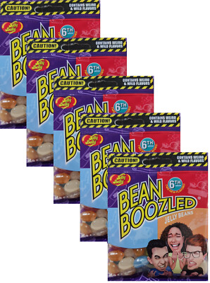 5x Jelly Belly Bean Boozled Beans Tüte 54g Bertie Botts 