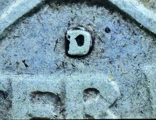 1950-D Over S RPM 25 Cent Washington Quarter - 90% SILVER - KM#164 - Picture 3 of 3