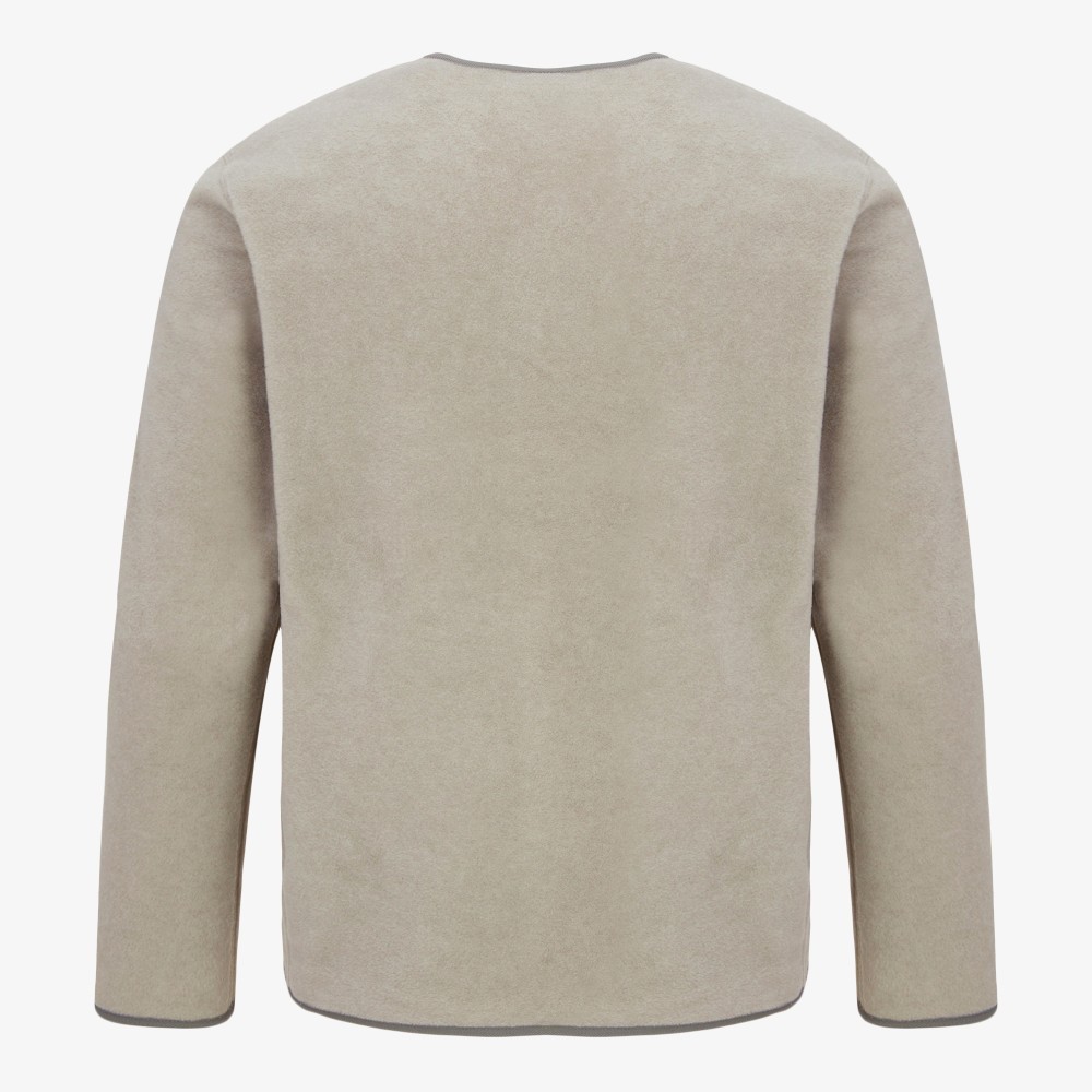 The North Face Korea M'S ALBANO FLEECE EX CARDIGAN LIGHT_BEIGE  ASIAN FIT image 2