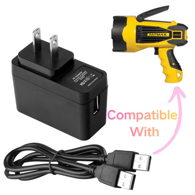 USB to USB Charger for Stanley Fatmax Spotlight SL10LEDSL SL10LEDS TL450 TL600