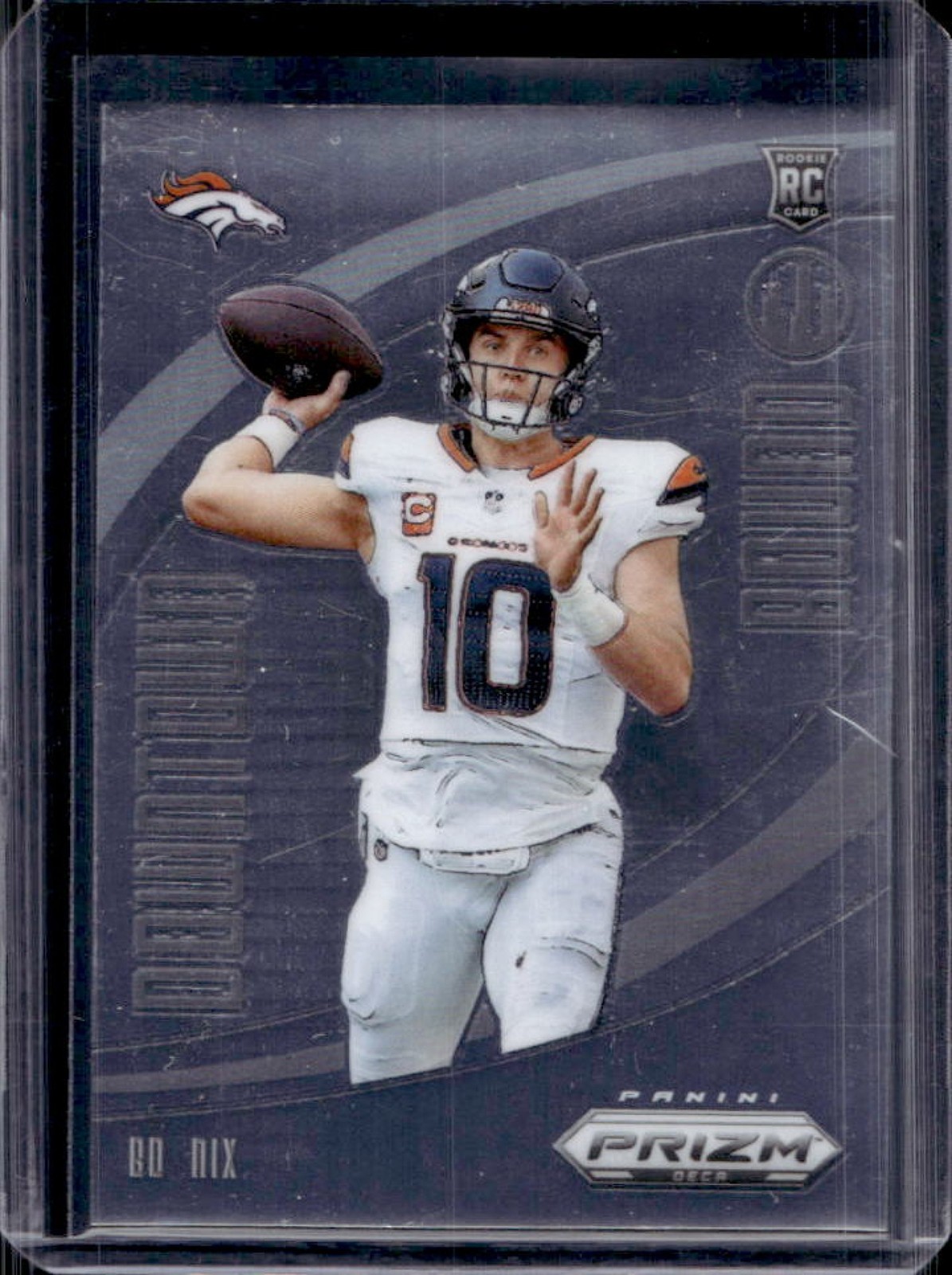 2024 Prizm Deca Bo Nix Downtown Bound RC Rookie #3 Broncos