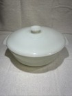 Anchor Hocking Fire King Milk Glass 1-1/2 Qt Casserole Dish with Lid Vintage