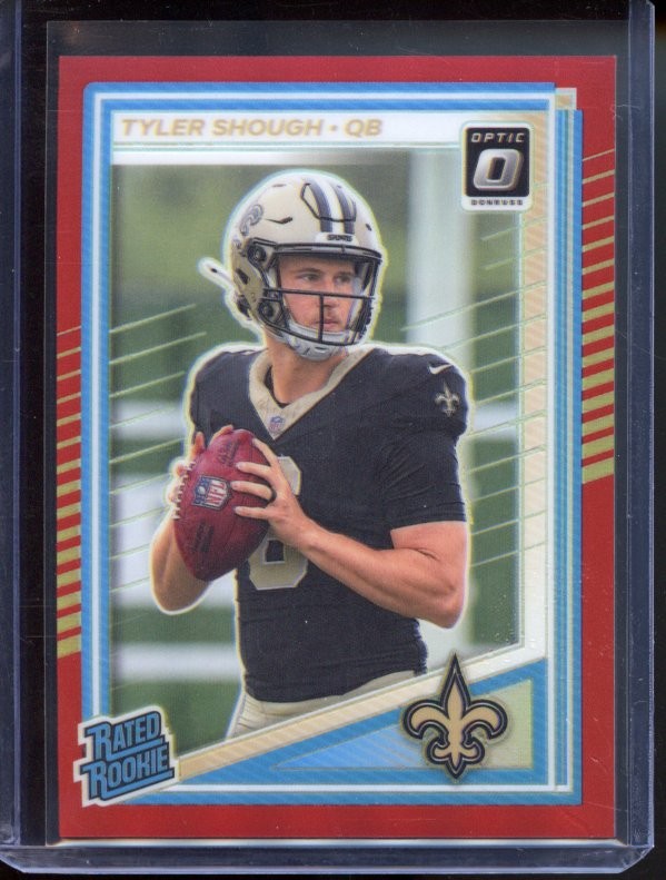 2025 Donruss Optic #223 Tyler Shough Red #/149