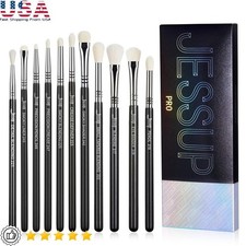 Pro 11PCS Eyeshadow Brush Set Makeup Tools Blending Shader Crease Applicator New
