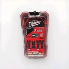 Milwaukee 49-10-9112 Universal Fit  6-Pc Multi-Tool Oscillating Blade Kit W/Case