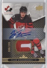 2018 Team Canada Juniors Premium Swatch 46/199 Tyler Steenbergen #17 Auto ji1