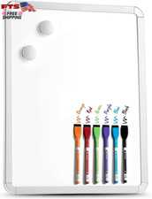 11x14 Magnetic Dry Erase Whiteboard Mini Refrigerator Memo Board Set with Marker