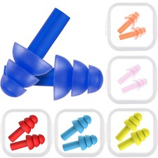 6 Pairs Kids Adults Ear Plugs Swimming 6 Count Pack of 1 , Fresh Colors