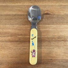 VTG Barney Baby Spoon, Stainless Steel, Yellow Handle, 12 Mths The Lyons Group