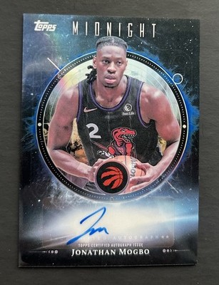 2025-26 Topps Midnight Jonathan Mogbo Oil Marks Auto Autograph #MO-JM Raptors