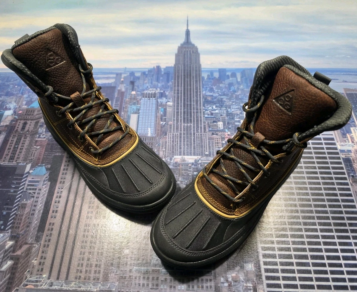 Nike AGC Woodside Boots Brown/Volt (2012) Size 9.5 Vintage Nike Woodside ACG Boots Youth 2.5 Brown Lace Up  main image 4