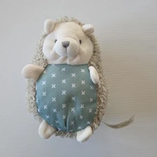 Ingenuity Grey Green Hedgehog PLUSH Baby Comfort Toy Soft Sleep Cuddle Squeak 