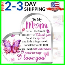Mothers Day Gifts For Mom From Daughter Son Birthday Gifts For Moms Heart Sha...