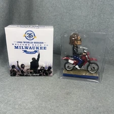Robin Yount Famous Motorcycle Pose Bobblehead- Milwaukee Brewers - NIB