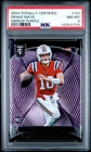 DRAKE MAYE ROOKIE PSA 8 2024 TOTALLY CERTIFIED MIRROR PURPLE #121 NEW ENGLAND QB