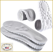 2 Pairs 4D Cloud Technology Super Soft Comfort Insoles U-Shape Memory Foam