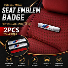 2x Performance Seat Sticker M Emblem Sticker For Bmw Performance M5 M2 M3 M4.- 2x Performance Seat Sticker M Emblem Sticker For Bmw Performance M5 M2 M3 M4.-