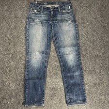 Levis Demi Curve Jeans Womens 28 Skinny Cotton Stretch Pockets Distressed