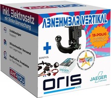 AHK ORIS für VW Golf Sportsvan 14-17 vert. abnehmbar + 13-pol JAEGER STD ES SPEZ