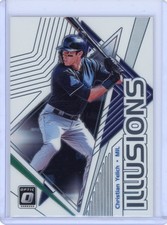 CHRITSIAN YELICH 2019 DONRUSS OPTIC ILLUSIONS #OI-4 MILWAUKEE BREWERS