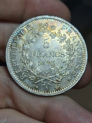 #159 - 5 Francs Hercule Argent 1873 A Paris Qualité Gad.745 25.07g - Photo 1/2