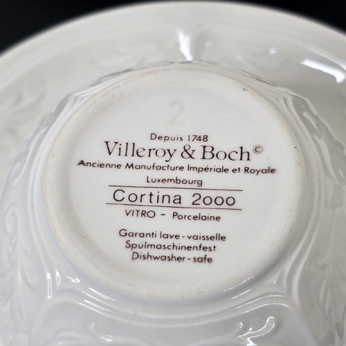 Villeroy & Boch Cortina 2000 Set Of 4 Tea Cups & Saucers, Made In Germany (B) - Picture 6 of 7