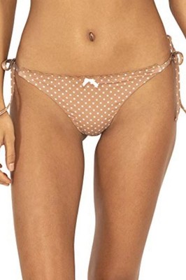 B Swim Cameron Tie Side Bikini Bottom Beachwood Canyon Polka Dot Medium NWT