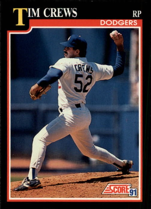 1991 Score #302 Tim Crews - BB
